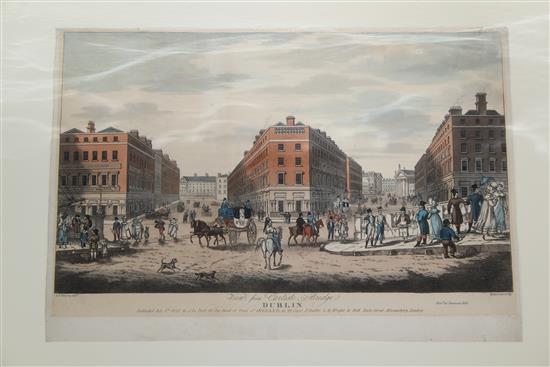 Henry Brocas after Samuel F. Brocas Topographical views of Dublin, 11 x 17.5in. overall, unframed